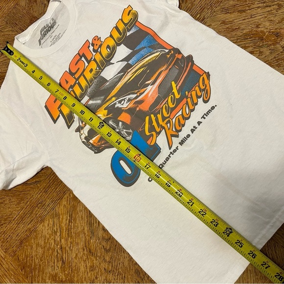 Fast and furious 01 racing tee shirt white size small see pictures for reference - Picture 6 of 6